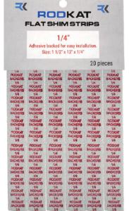 Flat Shim Strips Pack 1/4” 20pc