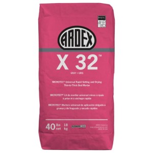 ARDEX X 32™ MICROTEC® Rapid Set Thin-to-Thick Bed Mortar