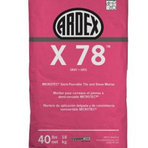 ARDEX X 78™ MICROTEC® Semi-Pourable Tile and Stone Mortar