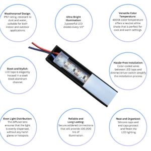 ILLUMINICHE Pre wired 72" Light Channel