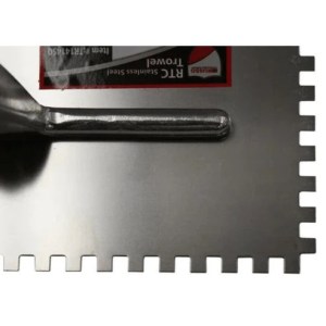 RTC 1/4 x 1/4 Stainless Steel SQ Notch Trowel