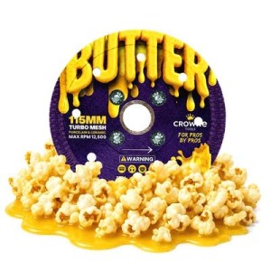 Crowne 4.5" Turbo Mesh Flush Mount "Butter" Grinder Blade (with Flange)
